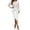 White, variant on ZHOGXU Summer Elegant Midi Skirts For Womens Solid Color High Waist Wrap Tie Waist With Slit Outdoor Shopping Dating