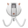 thumbnail image 2 of Ventilador para cochecito de bebé, ventilador eléctrico de pulpo recargable por USB sin aspas con 3 engranajes para bebé, 2 of 8