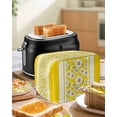 thumbnail image 4 of Yellow Daisy Small Toaster Cover 2 Slice, Kitchen Appliance Covers, Farmhouse Floral Yellow Striped Toaster Oven Cover with Loop, Bread Machine Cover Polyester Dust Cover Protection, 4 of 4