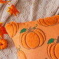 thumbnail image 2 of Fall&nbsp;Pumpkin Orange Throw Pillow Covers 18x18 Inch,&nbsp;Pack of 2 Decorative Autumn Pillows Cases for&nbsp;Halloween Holiday Decor Couch Sofa&nbsp;Living Room Decorations, 2 of 6