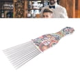 thumbnail image 2 of Ecomeon Pick Comb,Afro Comb,Hair Pick Comb Professional Afro Stainless Steel Detangle Hair Pick Comb for Curly Hair Styling, 2 of 8