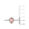 thumbnail image 2 of Everly Women's Morganite 10K Rose Gold Engagement Ring, 2 of 7