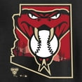 thumbnail image 3 of Men's Black Arizona Diamondbacks Hometown Collection Baja Pullover Hoodie, 3 of 4