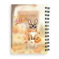 thumbnail image 2 of Welcome Fall French Bulldog Cozy Autumn Field Pumpkins Golden Leaves Spiral Bound Journal Dog Lover Gifts 5x7in Spiral Notebook - 12013, 2 of 5