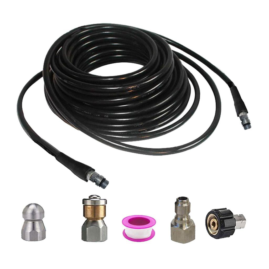 1pc Quick Connecting Nozzle Pressure Washer Drain Hose Cleaner Rotating Pipes 