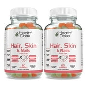 (2 pack) Health Dose Hair Skin Nails 60 Counts