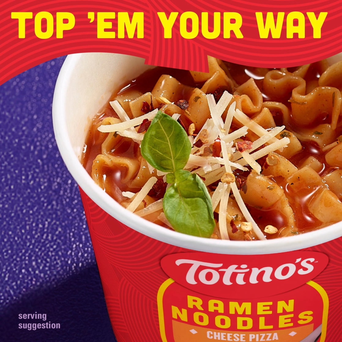 Totino's Ramen Noodles, Cheese Pizza Flavor, Microwave Soup Cup, 2.12 oz