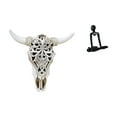 thumbnail image 1 of Cabeza de toro tribal para colgar en la pared, escultura abstracta de pensador, figura decorativa para oficina, granja, dormitorio, estantería, decora, 1 of 8