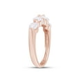 thumbnail image 5 of 1.00 CT Round Cut Natural White Diamond Five Stone Engagement Band Ring For Women In 14K Rose Gold (Color: I-J, Clarity: I2-I3, 1.00 Cttw) -7.5, 5 of 8