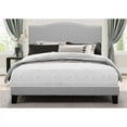thumbnail image 2 of Bowery Hill Modern Fabric Upholstered Nailhead Trim King Panel Bed in Gray, 2 of 3