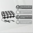 Heated Car Blanket 12 Volt Travel Electric Blanket for Car, Truck, SUV, RV Great for Cold