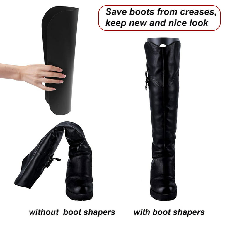 Gpoty 8pcs Boot Shaper Form Inserts Tall Boot Support Reusable Boot Stand  Holder Support Shaper Breathable Boot Inserts Pads Boot Tree Shaft for Men