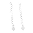 thumbnail image 4 of 2 Uds Cadenas Extensoras De Plata De Ley 925 Amor Corazón Conectar Cadena Plata Sunnimix Pulseras de cadena de extensión, 4 of 8