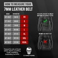 thumbnail image 3 of Gymreapers Leather Weightlifting Belt for Bodybuilding, Squatting, Lower Back Support & Back Pain - Real Leather, Adjustable Buckle Sizing - Men Women (Black, XX-Large), 3 of 5