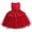 Red, variant on Elegant Patchwork Party Dress for Toddler Girls with Delicate Lace and Ruffles Design