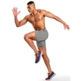 thumbnail image 4 of MIER Men's 5 Inch Inseam Running Shorts with Zipper Pockets, 4 of 6