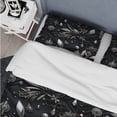 thumbnail image 4 of Designart "Hollywood Diamond Glamour In Monochrome" Black Glam Bedding Covert Set - Glam Bed Set With 2 Shams, 4 of 5