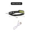 thumbnail image 4 of Escalada COB LED Sensor Faro Linterna USB Camping al aire libre Fuerte (C Blanco), 4 of 6
