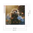 thumbnail image 2 of Pintura de diamante 5D DIY, Kit de nutria con cuentas cuadradas completas, decoración del hogar, 35x35cm, 2 of 9