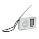 thumbnail image 5 of Radio con Pilas Bling Bling AM FM de Bolsillo Plateada Mini, 5 of 14