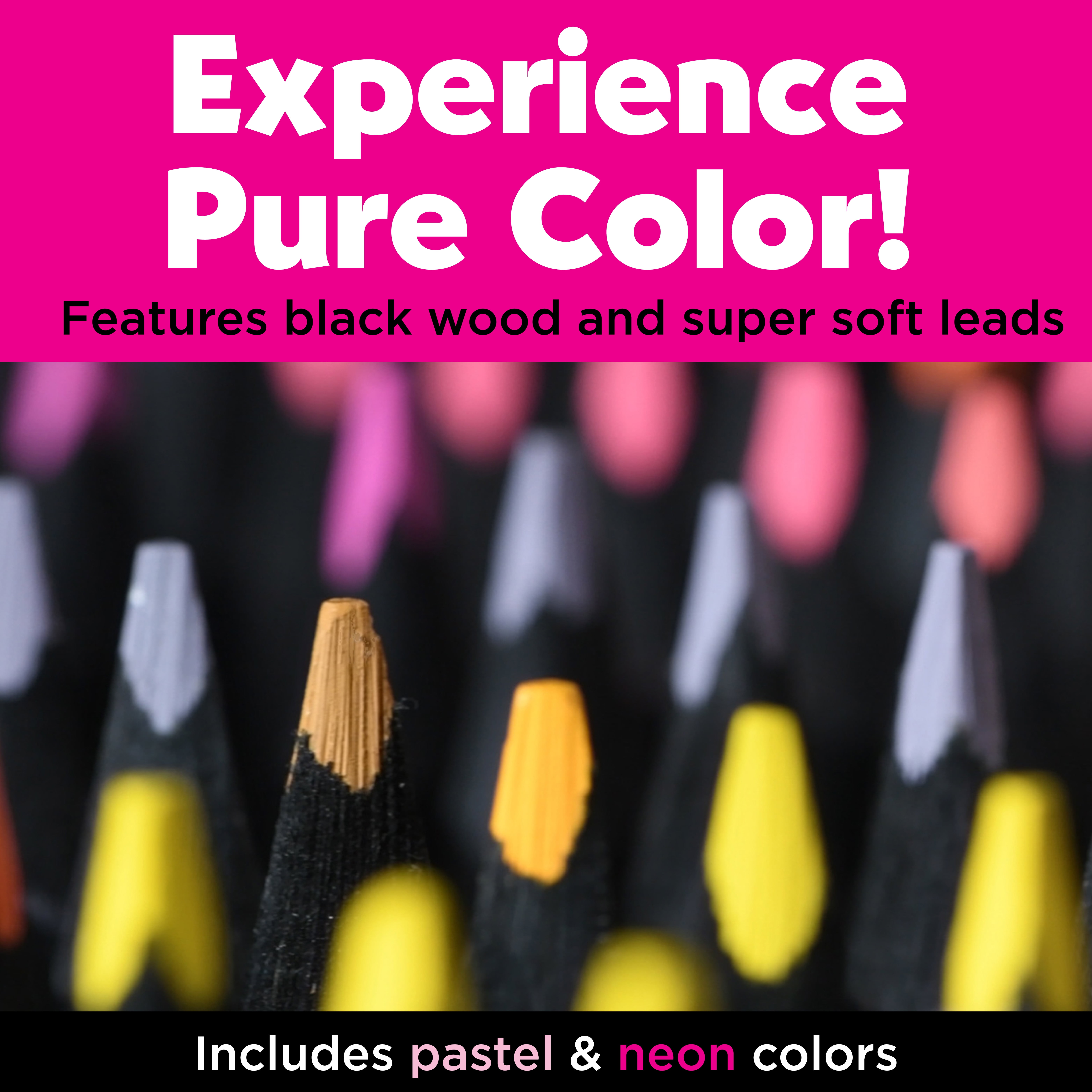 Faber-Castell Black Edition - Soft Core Color Pencils Spring Craft Supplies: 100 Count Tin