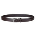 thumbnail image 2 of Men's Belt, Genuine Leather Dress Belts for Men with Single Prong Buckle- Classic & Fashion Design for Work Business and Casual (Brown, 46in), 2 of 4