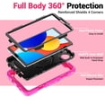 thumbnail image 5 of for Xiaomi Redmi Pad SE 8.7 inch 2024, 360 Rotating Shockproof Cover with Stand, Handle, Shoulder Strap, Rose, 5 of 7