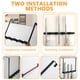 thumbnail image 5 of EUWBSSR Soporte de Pared para Trapeador y Escoba sobre la Puerta con 2 Soportes de Escoba sobre la Puerta, Soporte de Trapeador de Acero Inoxidable Hooks, Agarre de Escoba Utilitario, Colgador de Tra, 5 of 11