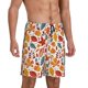 thumbnail image 2 of Fotbe Colorful Maple Leaves Pantalones Cortos de Pijama para Hombre, Ropa de Dormir, Pantalones de Pijama Cortos para Hombre-X-Large, 2 of 6