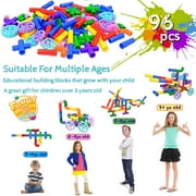 Pipe Tube Toys, Construction Building Blocks 96 Pcs