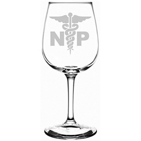 Nurse Practitioner NP Laser Etched Wine Taster Glass
