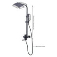 thumbnail image 2 of Shower Fitting 3 Functions Shower System Rain Shower Set Including Shower Head Hand Shower Adjustable Shower Panel Shower Set, 2 of 15