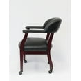 thumbnail image 6 of Boss Office Products Ivy League Faux Leather Executive Mobile Guest Chair in Black, 6 of 8