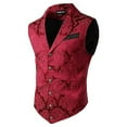 thumbnail image 3 of Men's Court Style Sleeveless Suit Vest - Fashionable, for Daily, 3 of 7