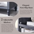 thumbnail image 5 of SinCiDo Tall Arched Bathroom Storage Cabinet with Adjustable Shelves, 5-Tier Bathroom Cabinet for Bathroom, Kitchen, Living Room, Grey, 5 of 7