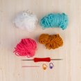 thumbnail image 2 of 9pcs John Bead Crochet DIY Kit Multicolor Flower Coasters for DIY Arts and Crafts Making, 2 of 5