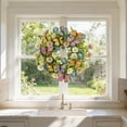 thumbnail image 4 of AYktou Summer Spring Wreaths for Front Door, 13.8 Inch Artificial Flowers Simulated Daisy Butterflies Cluster, Bright and Colorful Door Wreaths Faux Flower Rings Wall Hanging Decor for Porch Garden, 4 of 6