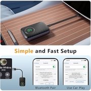 Wireless CarPlay Adapter 2024 Upgraded, Converts Factory Wired CarPlay to Wireless, Plug and Play Car Play Wireless Adapter, Compatible with iPhone Multi-User Seamless Connection(black)
