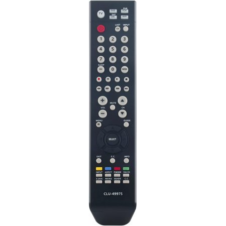 CLU-4997S Replace Remote Control compatible with Hitachi UltraVision LCD TV L55S603 L46S603 L32S504 L42S504 L55S604