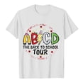 thumbnail image 4 of AWZXDE Hauts pour Filles Enfants Rentrée des Classes Graphique Manches Courtes Col Rond T-Shirt Lumineux Confortable pour Garçons et Filles, 4 of 4