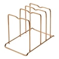 thumbnail image 1 of Estante organizador de tapas de ollas, estante de almacenamiento, decoración multiusos, soporte reutilizable para ollas y sartenes, soporte de secado oro, 1 of 8