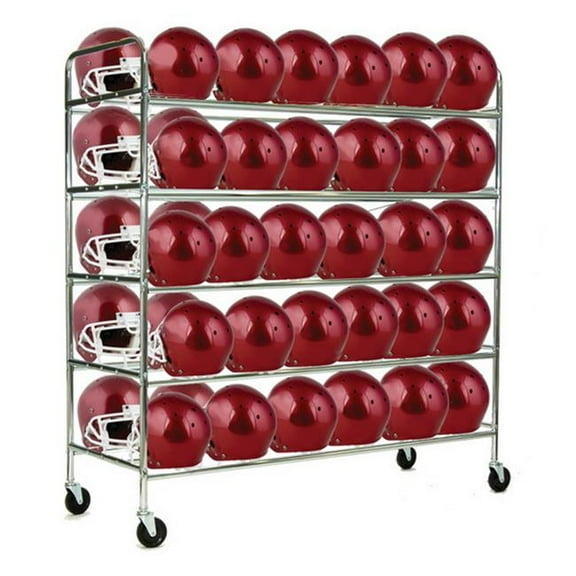 Football Helmet Cart, Silver