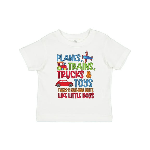 Inktastic Planes Trains Trucks and Toys Nothing Quite Like Little Boys Boys Toddler T-Shirt