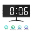 thumbnail image 2 of Reloj Despertador Digital Led Reloj Despertador Alarma Electrónica Reloj Despertador Moderno Con Cable Usb Eigraketly HA026293-01, 2 of 7