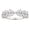 Moissanite Marquise, variant on 3.5mm Eternity Wedding Bands for Women Vintage Sterling Silver CZ Stackable Ring Size 8