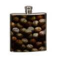 thumbnail image 2 of KuzmarK 6 oz. Stainless Steel Flask Set in Black Presentation Box -  Baseballs Painting, 2 of 2