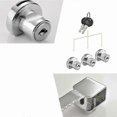 thumbnail image 5 of 3 Pieces Terrarium Display Cabinet Sliding Glass Door Lock, Sliding Glass Door Latches, Cam Locks, Mailbox Drawer Cupboard Lock with 6 Keys, Zinc Allo, 5 of 5