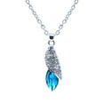 thumbnail image 3 of Xihbxyly Colgante de Cristal Azul, Elegante Collar de Moda, Joyería de Aleación Única, Regalo Perfecto para Amigos, para Ocasiones Especiales, Accesorio para Mujeres y Niñas, Cadena Ajustable de 50 C, 3 of 6
