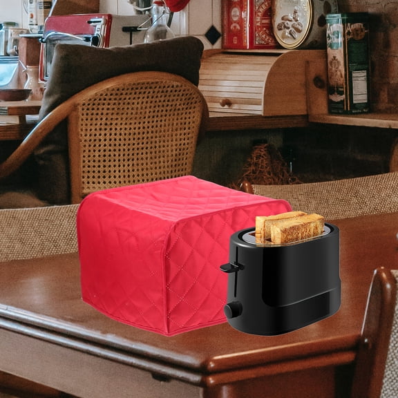 Phenofice Bread Maker Cover Red Polyester Dustproof 1Pack for Home Use