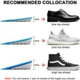 thumbnail image 5 of Ailaka Gel Height Increase Insoles 1 Pair, Shock Absorption Heel Cushion Pads, Height Lift Shoes Inserts for Men & Women, 5 of 7
